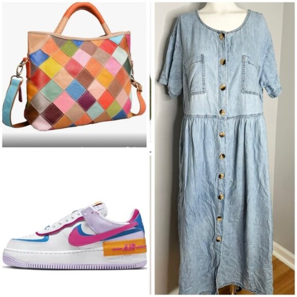 PRELOVED CHORUS BLUES DENIM MAXI DRESS POCKETS SIZE 18/20 - Picture 2 of 9